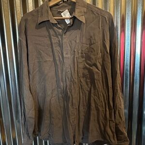 Women's Brown Button Down Shirt